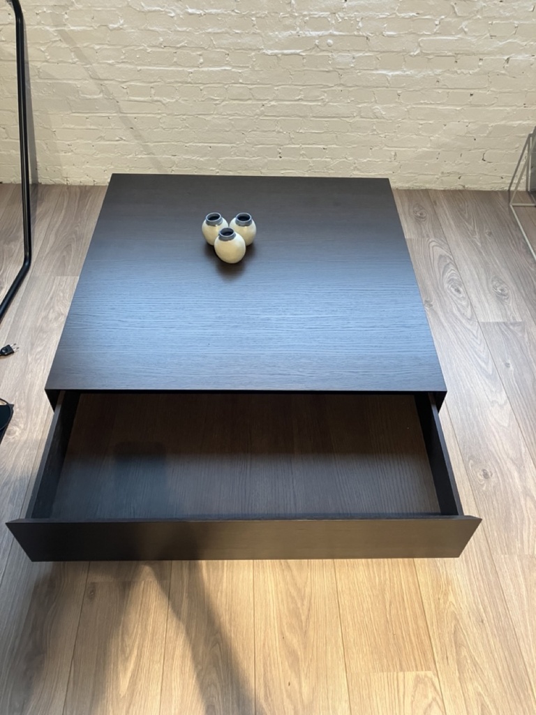 Silva lage salontafel eik gebrand toonzaal leuven outlet solden jori