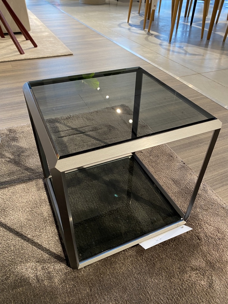 45°salontafel glas Molteni