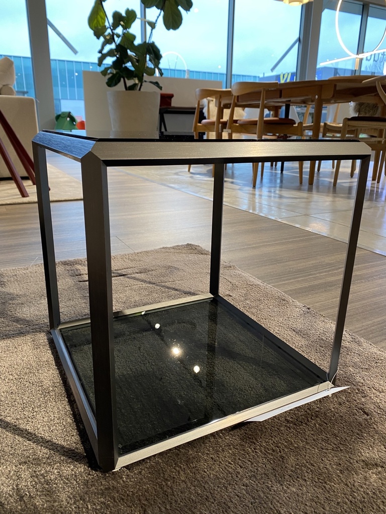 45°salontafel glas Molteni