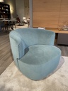 Elain fauteuil draaibaar groen fluweel molteni
