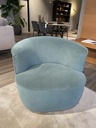 Elain fauteuil draaibaar groen fluweel molteni