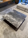 Hugo salontafel marmer en hout Molteni