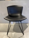 Bertoia side chair in cowhide zwart Knoll