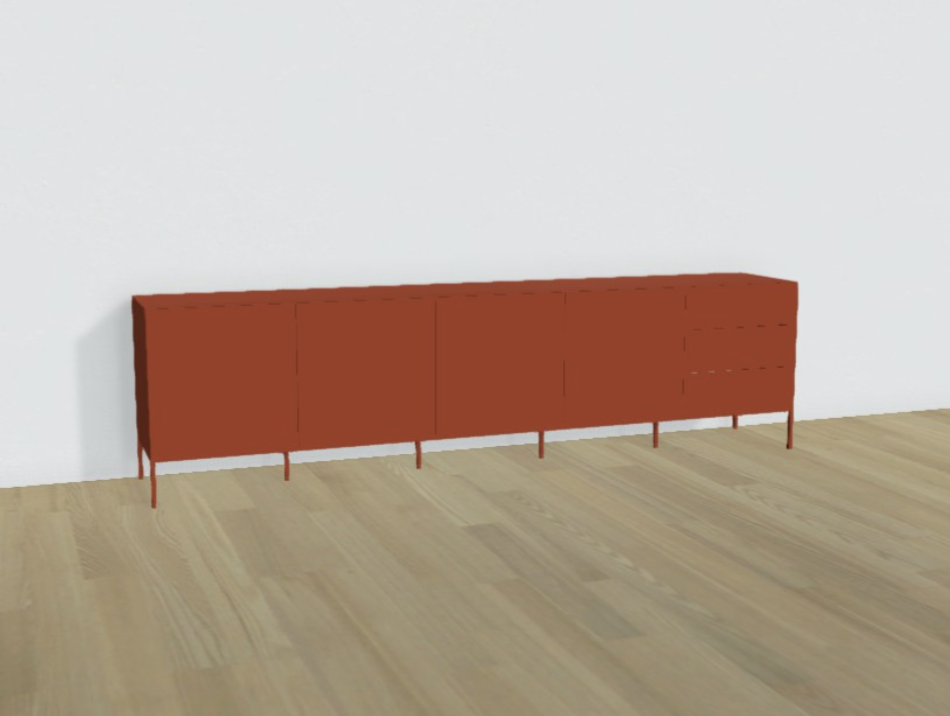 Vision buffetkast op poten